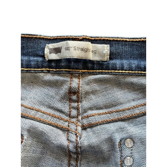 Levi's 505 Straight Leg Mens Jeans - Picture 3 of 8